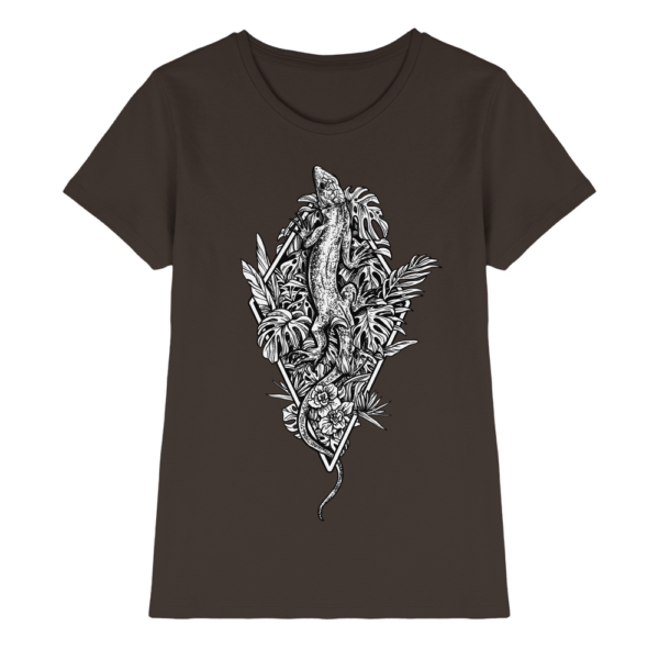 Baumeidechse Geometric Art - Damen Premium Shirt