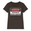 Warnschild: Danger! Venomous Snake Keeper! - Damen Premium Shirt