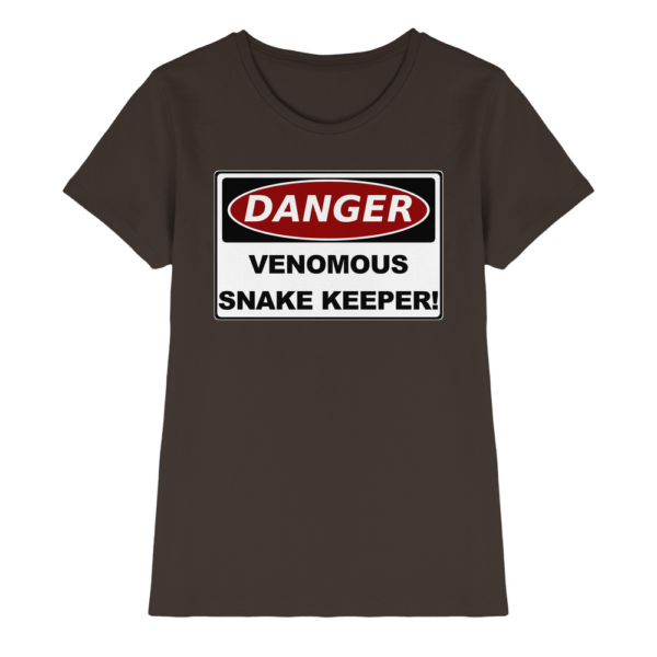 Warnschild: Danger! Venomous Snake Keeper! - Damen Premium Shirt