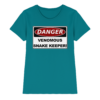 Warnschild: Danger! Venomous Snake Keeper! - Damen Premium Shirt