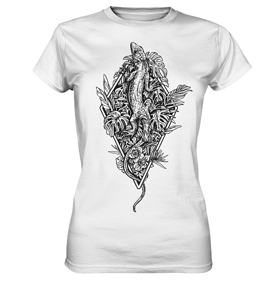 Baumeidechse Geometric Art - Damen Premium Shirt