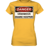 Warnschild: Danger! Venomous Snake Keeper! - Damen Premium Shirt