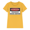 Warnschild: Danger! Venomous Snake Keeper! - Damen Premium Shirt