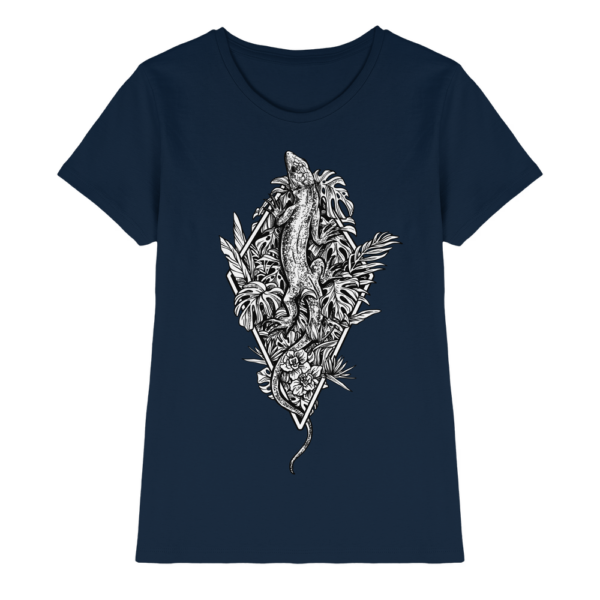 Baumeidechse Geometric Art - Damen Premium Shirt