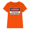 Warnschild: Danger! Venomous Snake Keeper! - Damen Premium Shirt