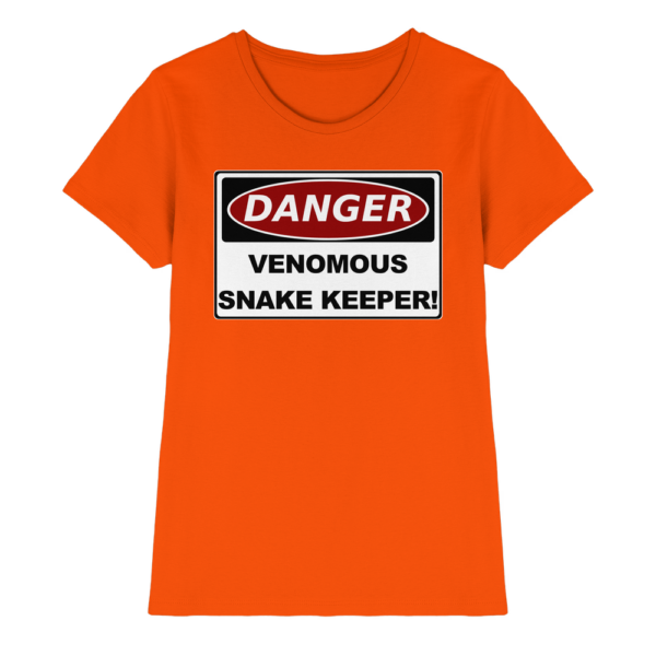 Warnschild: Danger! Venomous Snake Keeper! - Damen Premium Shirt