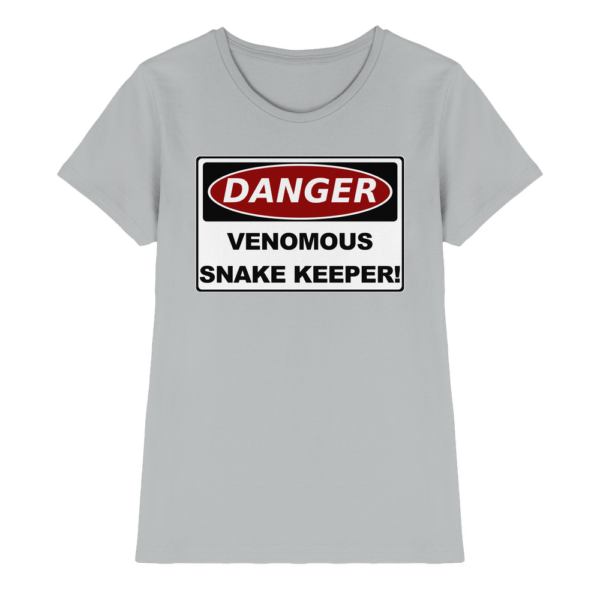 Warnschild: Danger! Venomous Snake Keeper! - Damen Premium Shirt