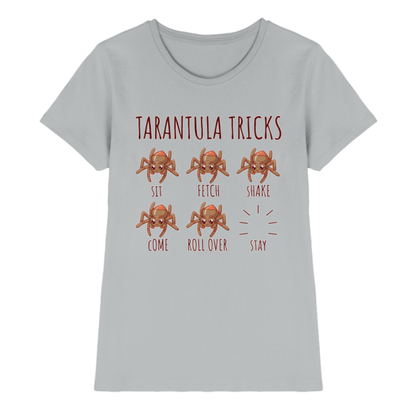 front-ladies-premium-shirt-pacific-grey-640-fe9a-1000x.png Vogelspinnen Tricks - Sitz, Platz, bleib! - Damen Premium Shirt