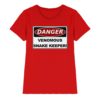 Warnschild: Danger! Venomous Snake Keeper! - Damen Premium Shirt