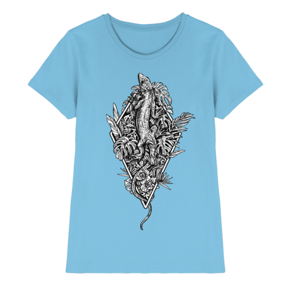 Baumeidechse Geometric Art - Damen Premium Shirt