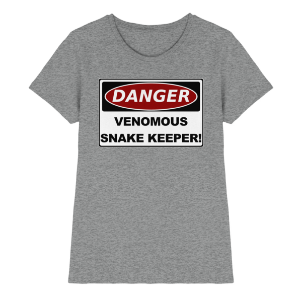 Warnschild: Danger! Venomous Snake Keeper! - Damen Premium Shirt