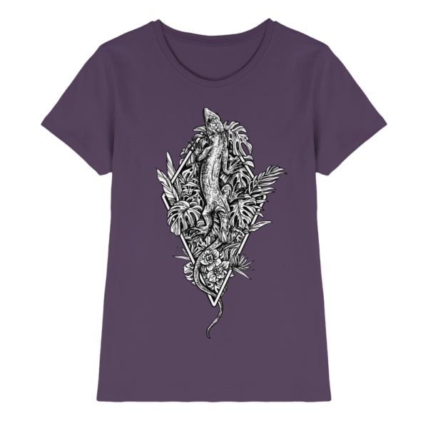 Baumeidechse Geometric Art - Damen Premium Shirt