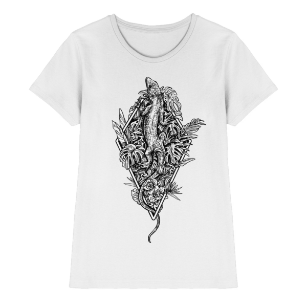 Baumeidechse Geometric Art - Damen Premium Shirt
