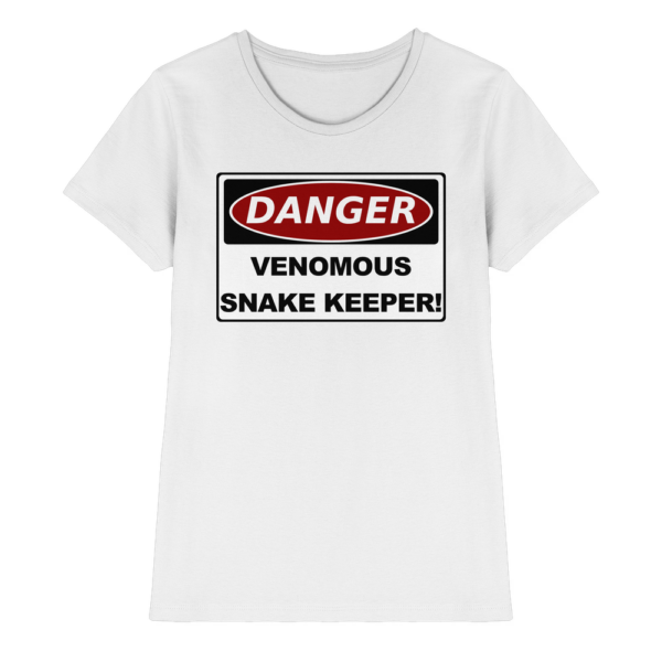 Warnschild: Danger! Venomous Snake Keeper! - Damen Premium Shirt
