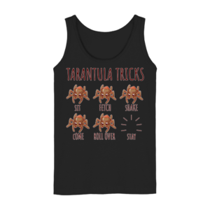 front-ladies-tank-top-black-772-a076-1000x.png Vogelspinnen Tricks - Sitz, Platz, bleib! - Damen Tank-Top