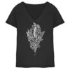 Baumeidechse Geometric Art - Damen V-Neck Shirt