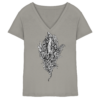 Baumeidechse Geometric Art - Damen V-Neck Shirt