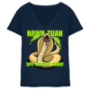 HAWK TUAH - Spit on that thing! - gelb - Damen V-Neck Shirt