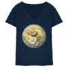Liliths Colorful Garden Logo 'Hakennasennatter' - Damen V-Neck Shirt
