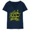 Liliths Colorful Garden Graffiti Logo - Damen V-Neck Shirt