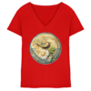 Liliths Colorful Garden Logo 'Hakennasennatter' - Damen V-Neck Shirt