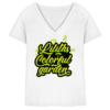 Liliths Colorful Garden Graffiti Logo - Damen V-Neck Shirt