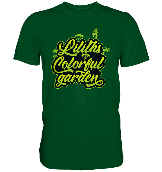 Liliths Colorful Garden Graffiti Logo - Herren/Unisex Premium Shirt