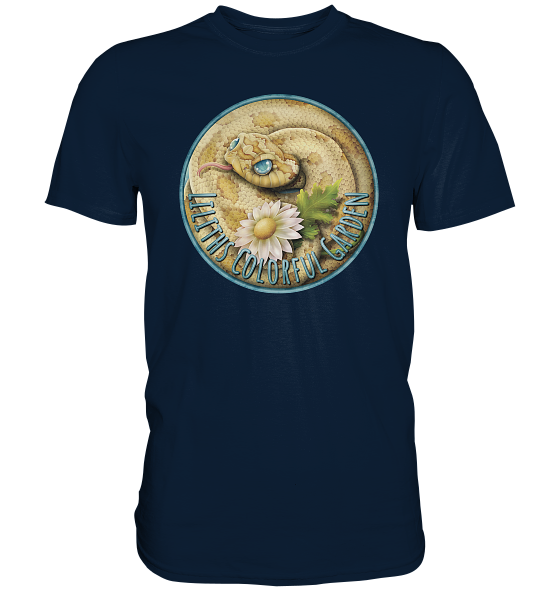 front-premium-shirt-0e2035-558x-4.png Liliths Colorful Garden Logo 'Hakennasennatter' - Herren/Unisex Premium Shirt