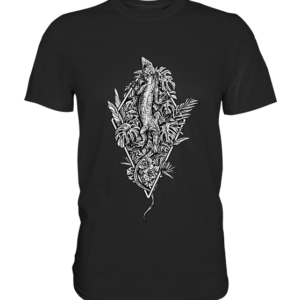 front-premium-shirt-272727-558x-6.png Baumeidechse Geometric Art - Herren/Unisex Premium Shirt