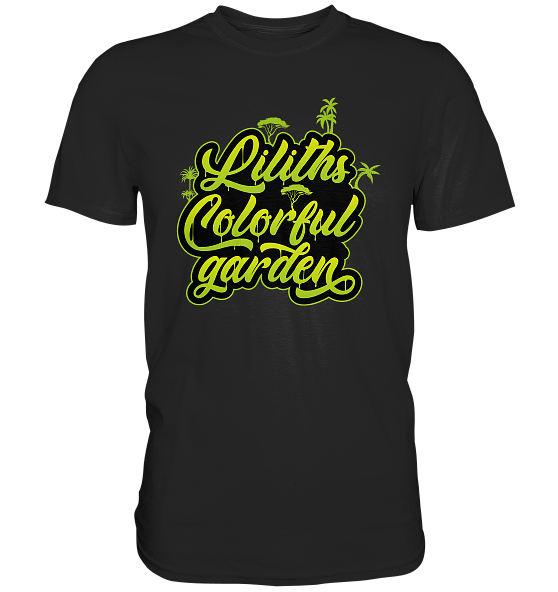 Liliths Colorful Garden Graffiti Logo - Herren/Unisex Premium Shirt