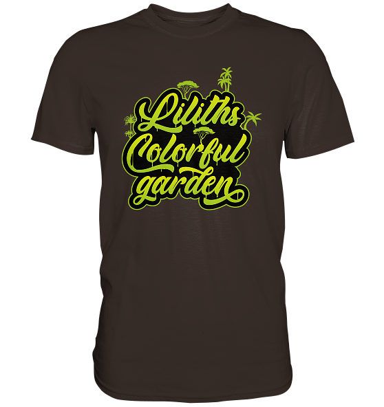 Liliths Colorful Garden Graffiti Logo - Herren/Unisex Premium Shirt