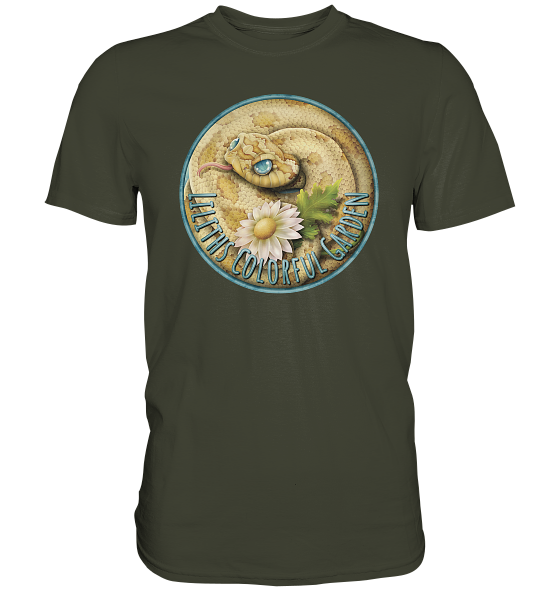 front-premium-shirt-414335-558x-9.png Liliths Colorful Garden Logo 'Hakennasennatter' - Herren/Unisex Premium Shirt