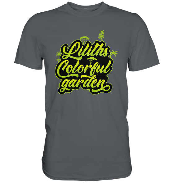 Liliths Colorful Garden Graffiti Logo - Herren/Unisex Premium Shirt