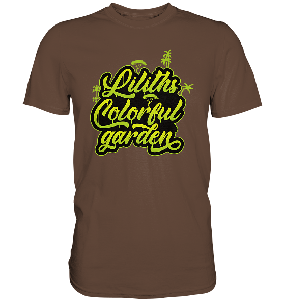 Liliths Colorful Garden Graffiti Logo - Herren/Unisex Premium Shirt