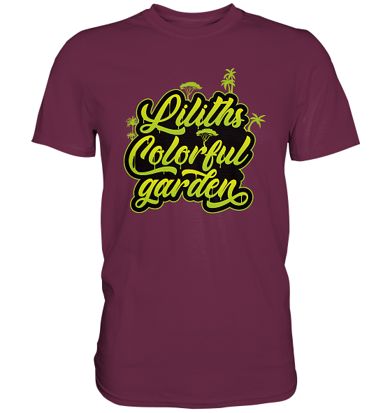 Liliths Colorful Garden Graffiti Logo - Herren/Unisex Premium Shirt