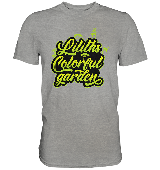 Liliths Colorful Garden Graffiti Logo - Herren/Unisex Premium Shirt