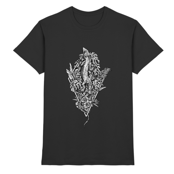 Baumeidechse Geometric Art - Herren/Unisex Premium Shirt