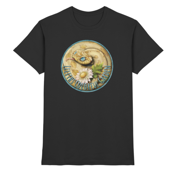 front-premium-shirt-black-368-6a7f-1000x.png Liliths Colorful Garden Logo 'Hakennasennatter' - Herren/Unisex Premium Shirt