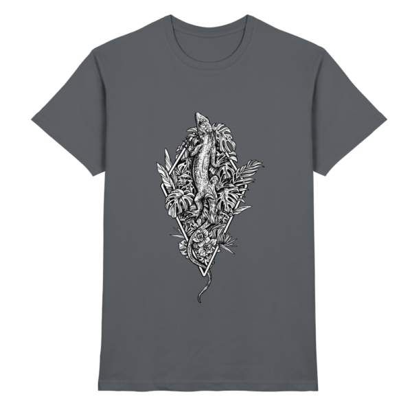 Baumeidechse Geometric Art - Herren/Unisex Premium Shirt