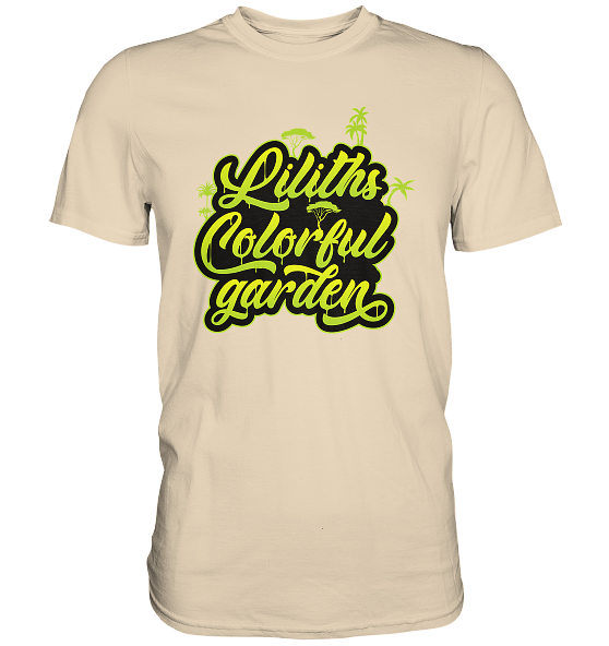 Liliths Colorful Garden Graffiti Logo - Herren/Unisex Premium Shirt