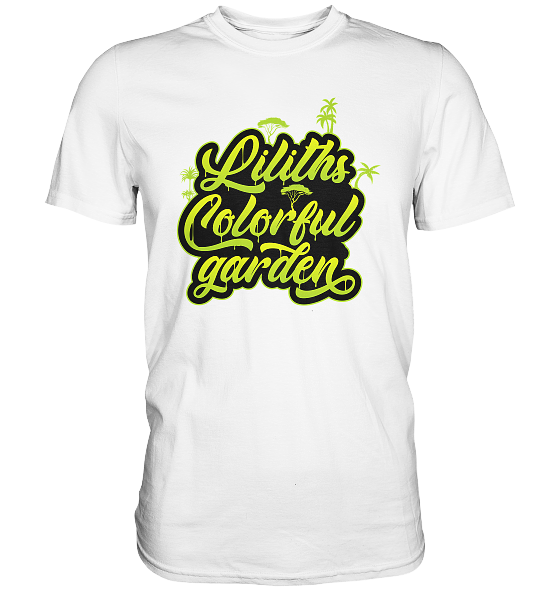 Liliths Colorful Garden Graffiti Logo - Herren/Unisex Premium Shirt