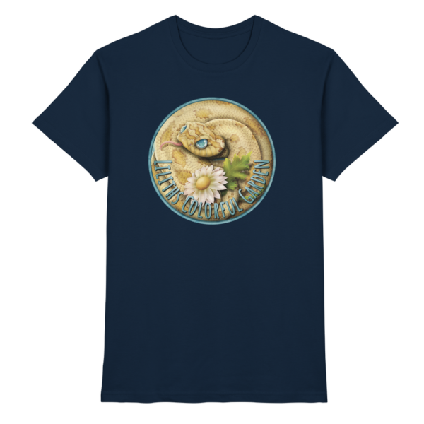 front-premium-shirt-navy-368-6a7f-1000x.png Liliths Colorful Garden Logo 'Hakennasennatter' - Herren/Unisex Premium Shirt