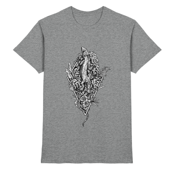 Baumeidechse Geometric Art - Herren/Unisex Premium Shirt