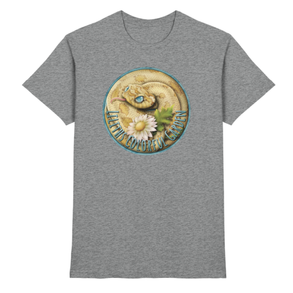front-premium-shirt-sports-grey-meliert-368-6a7f-1000x.png Liliths Colorful Garden Logo 'Hakennasennatter' - Herren/Unisex Premium Shirt