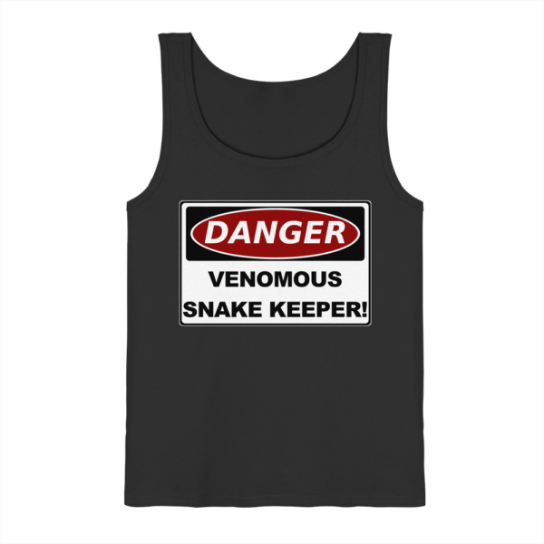 Warnschild: Danger! Venomous Snake Keeper! - Herren/Unisex Tank-Top