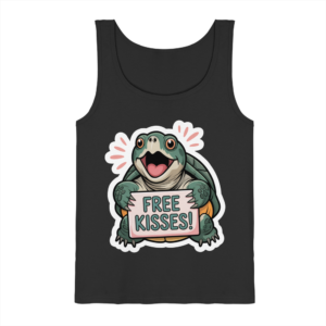 Schnappschildkröte 'Free Kisses!' - Herren/Unisex Tank-Top