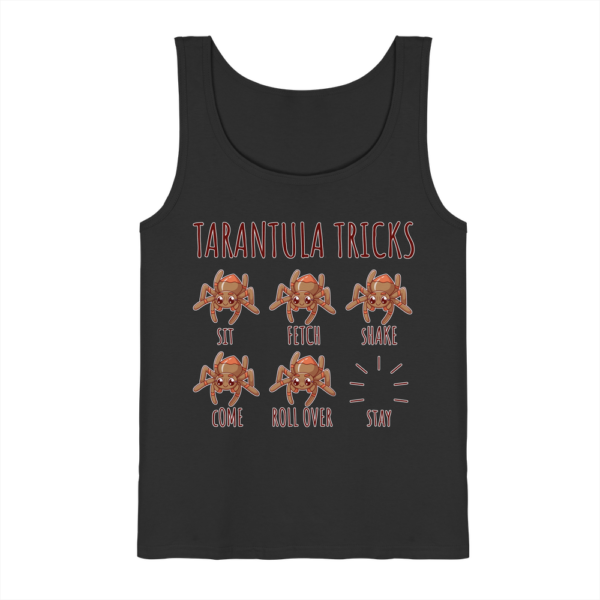 front-tank-top-black-262-cea1-1000x.png Vogelspinnen Tricks - Sitz, Platz, bleib! - Herren/Unisex Tank-Top