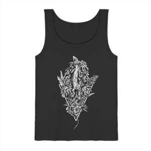 front-tank-top-black-262-e6f2-1000x.png Baumeidechse Geometric Art - Herren/Unisex Tank-Top
