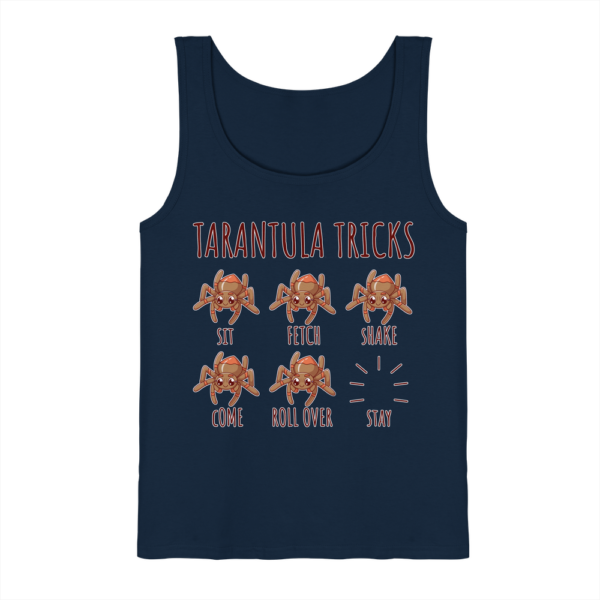 front-tank-top-navy-262-cea1-1000x.png Vogelspinnen Tricks - Sitz, Platz, bleib! - Herren/Unisex Tank-Top