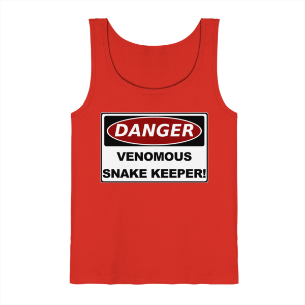 Warnschild: Danger! Venomous Snake Keeper! - Herren/Unisex Tank-Top